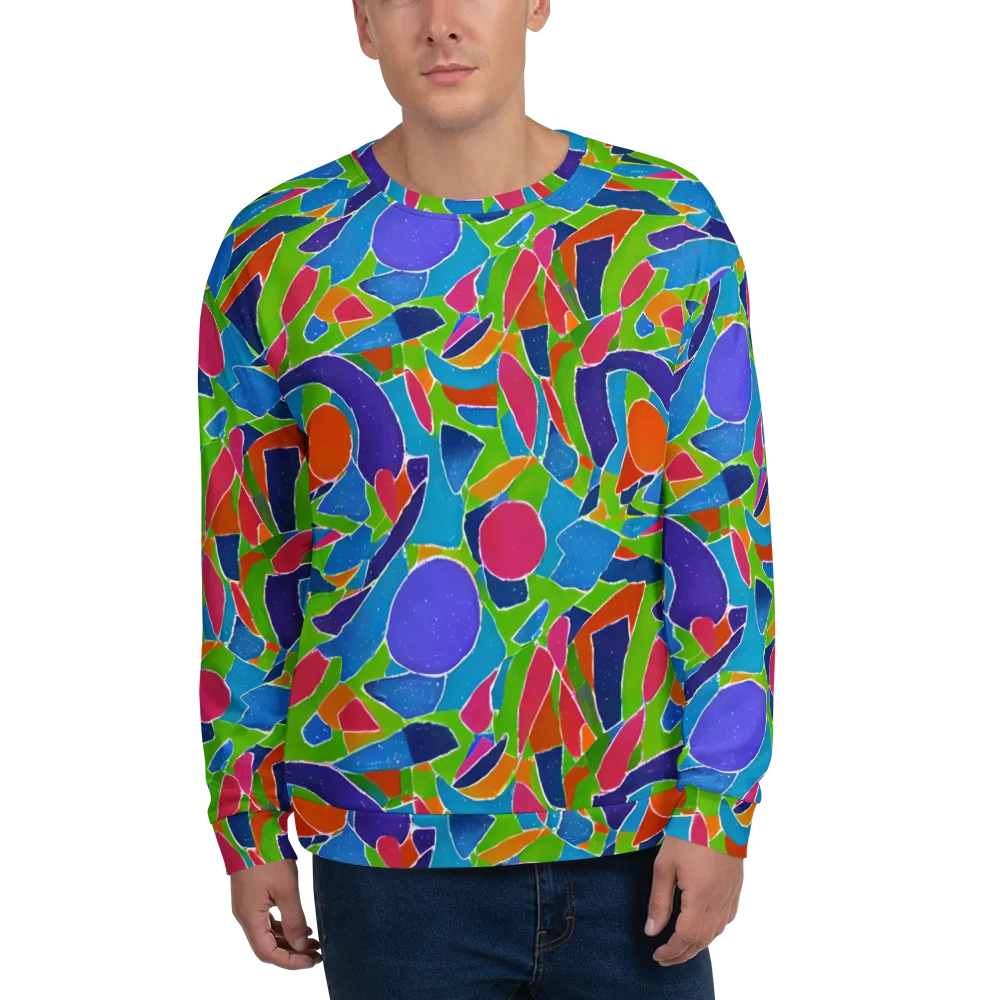 Vivid Fragments on Sweatshirt — Front