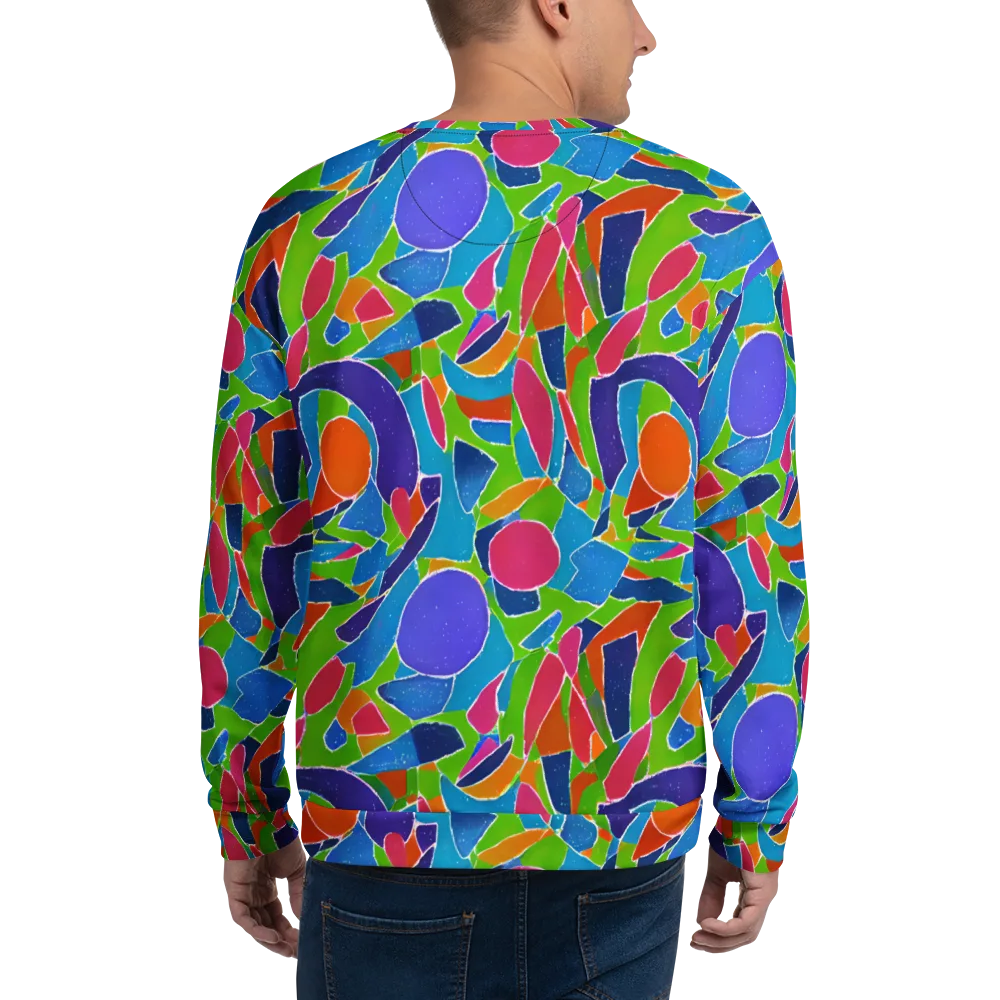Vivid Fragments on Sweatshirt — Back