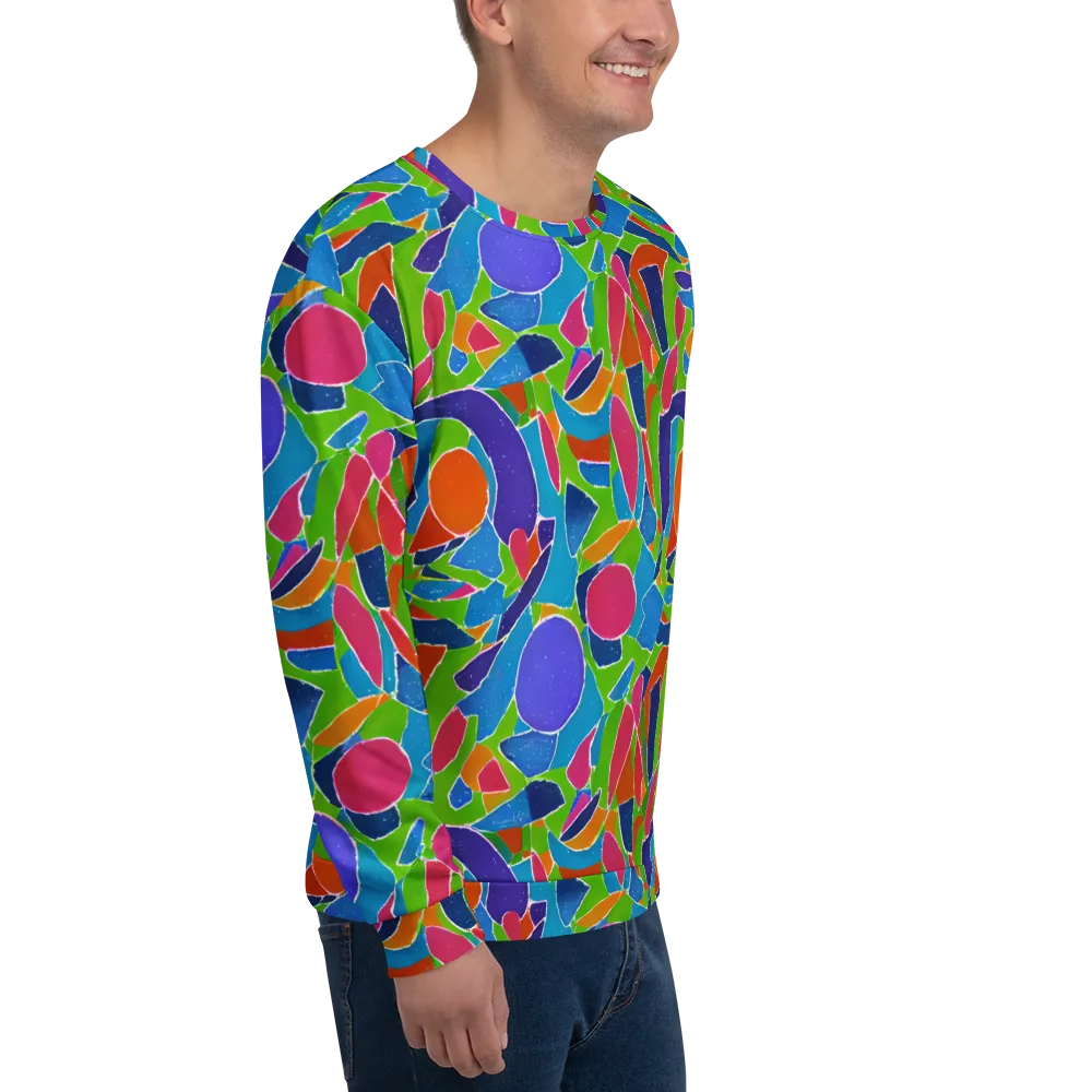 Vivid Fragments on Sweatshirt — Right Front
