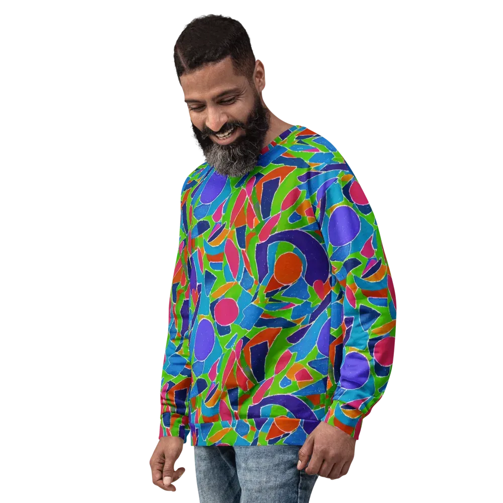 Vivid Fragments on Sweatshirt — Left Front