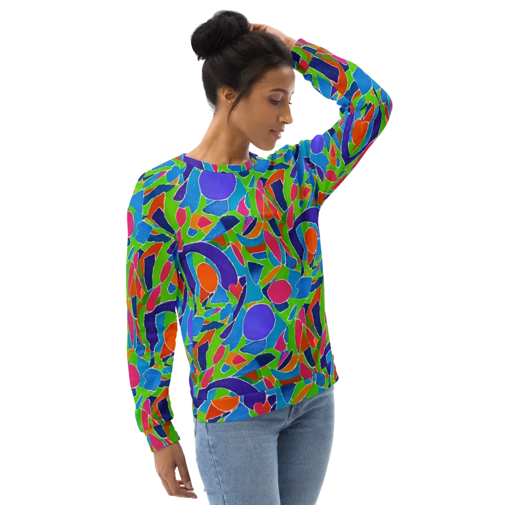 Vivid Fragments on Sweatshirt — Right Front