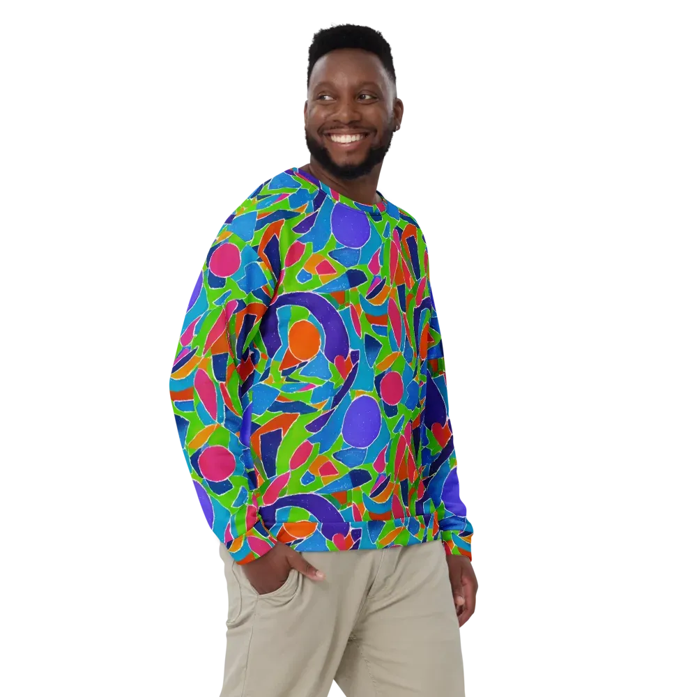 Vivid Fragments on Sweatshirt — Front