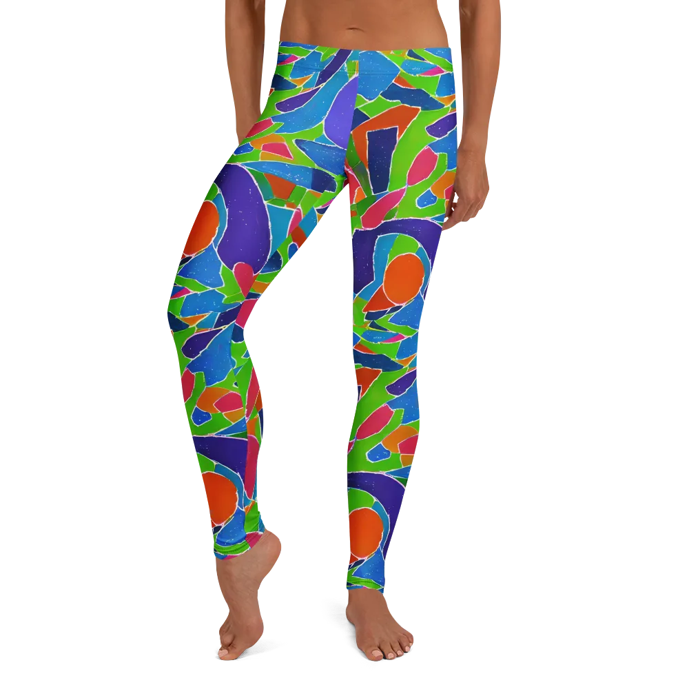 Vivid Fragments on Leggings — Front
