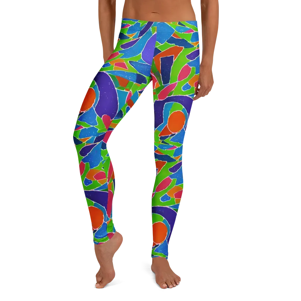 Vivid Fragments on Leggings — Front