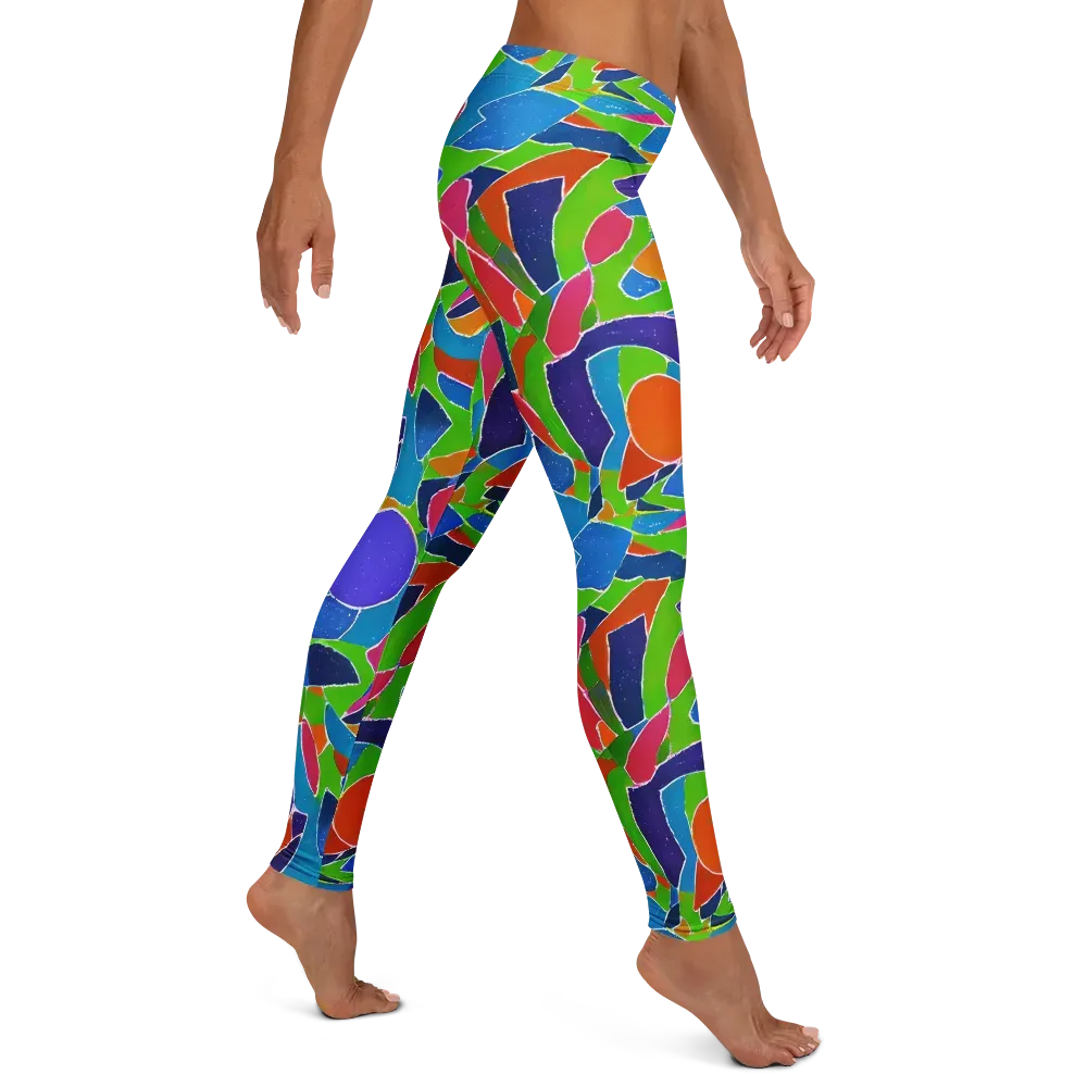 Vivid Fragments on Leggings — Right