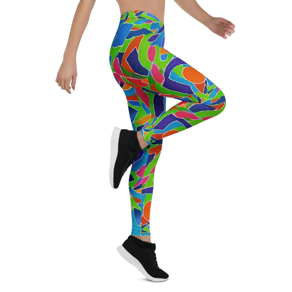 Vivid Fragments on Leggings — Right