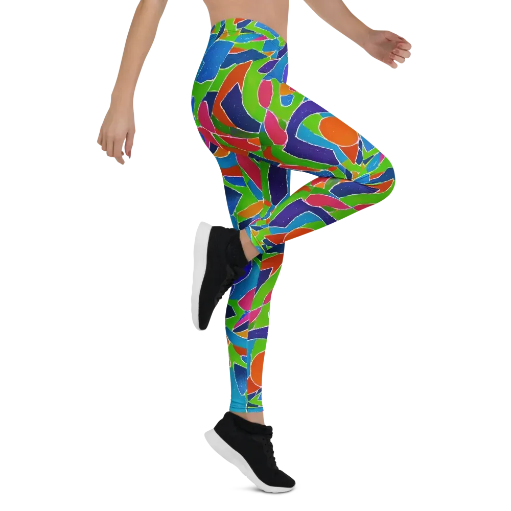 Vivid Fragments on Leggings — Right