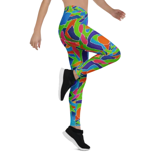 Vivid Fragments on a Leggings