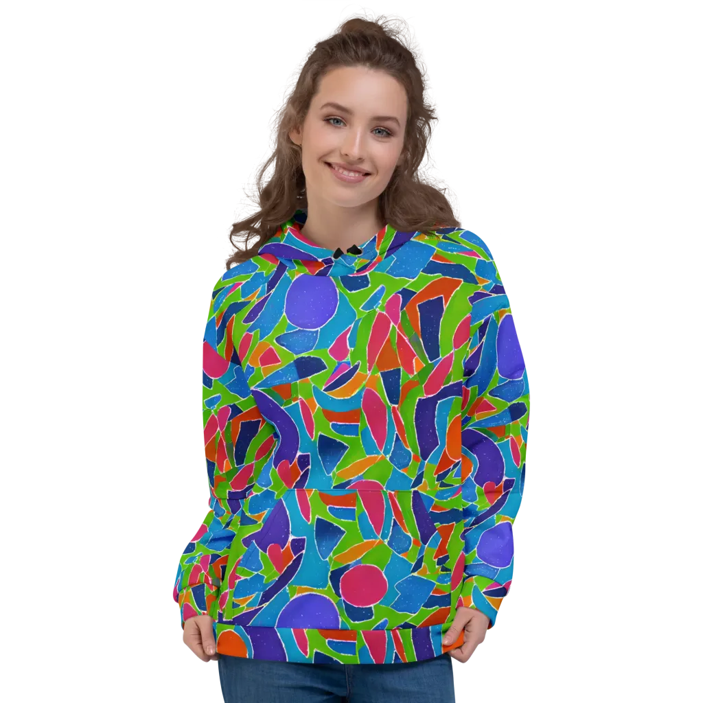 Vivid Fragments on Hoodie — Front