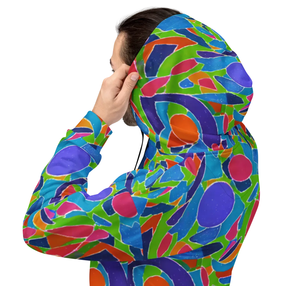Vivid Fragments on Hoodie — Back