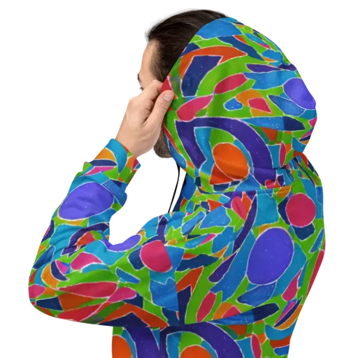 Vivid Fragments on a Hoodie