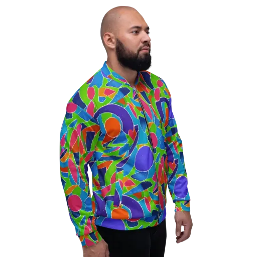 Vivid Fragments on a Bomber Jacket