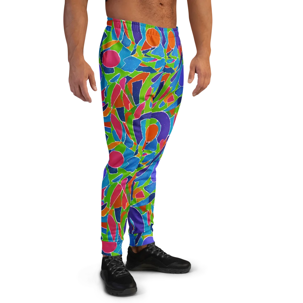 Vivid Fragments on Men's Joggers — Right