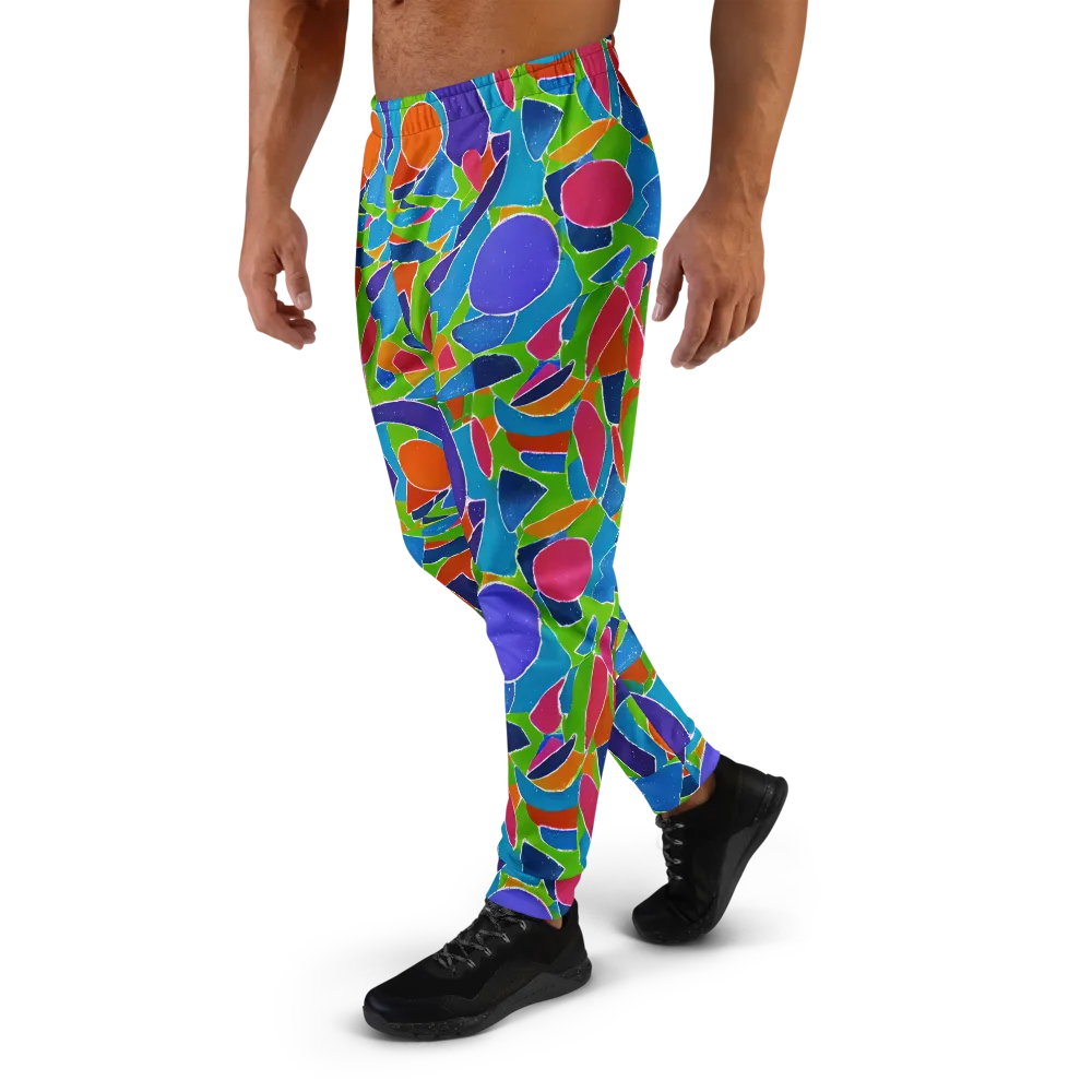 Vivid Fragments on Men's Joggers — Left