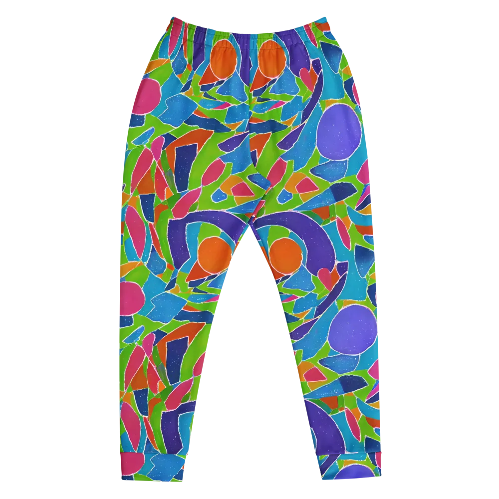 Vivid Fragments on Men's Joggers — Front