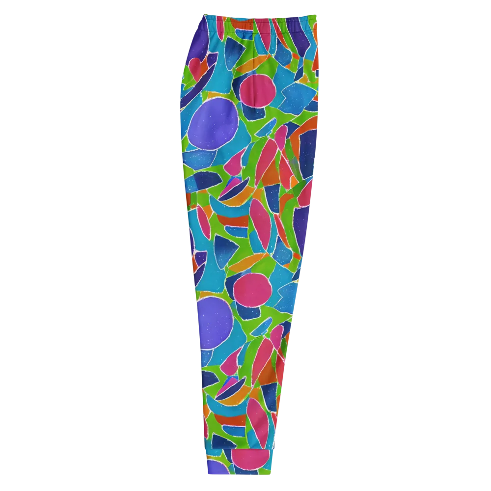Vivid Fragments on Men's Joggers — Right