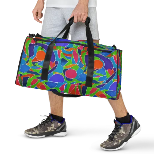 Vivid Fragments on a Duffle Bag
