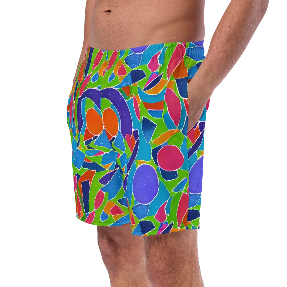 Vivid Fragments on Swim Trunks — Left Front