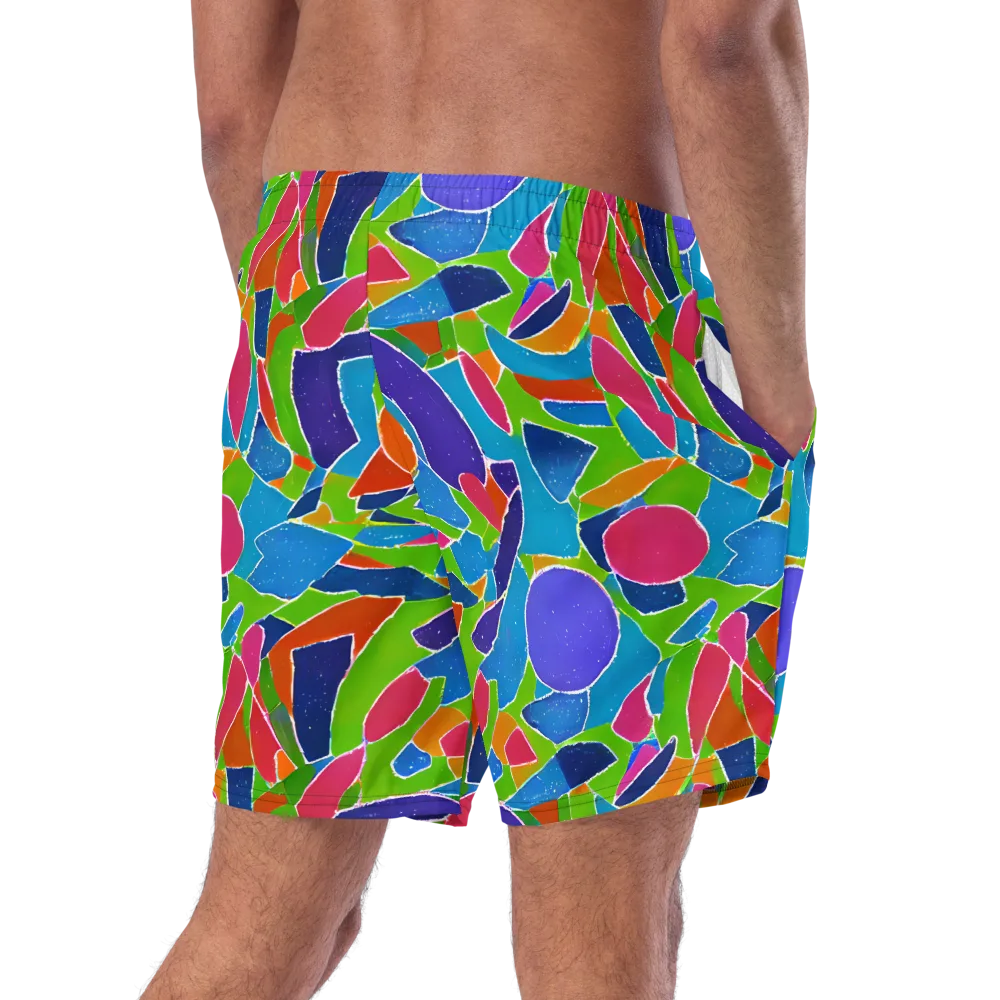 Vivid Fragments on Swim Trunks — Right Back