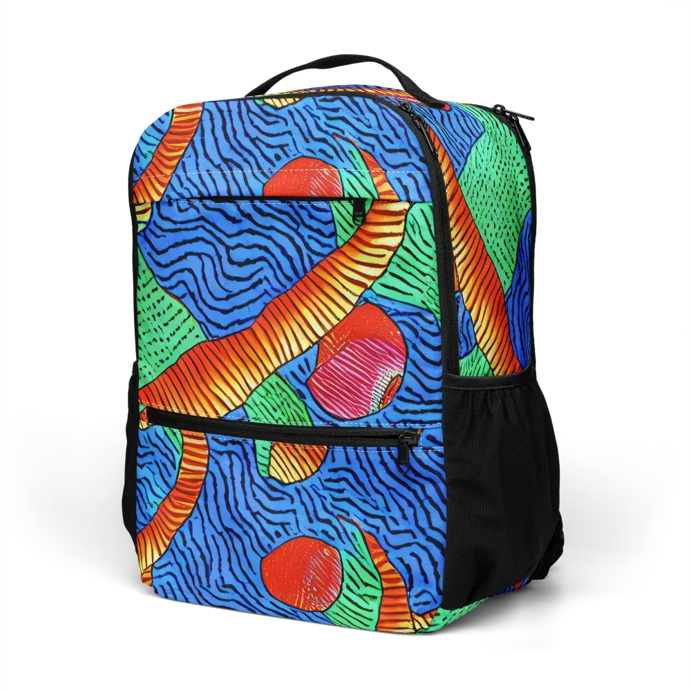 Molten Maze on Utility Backpack — Left Front