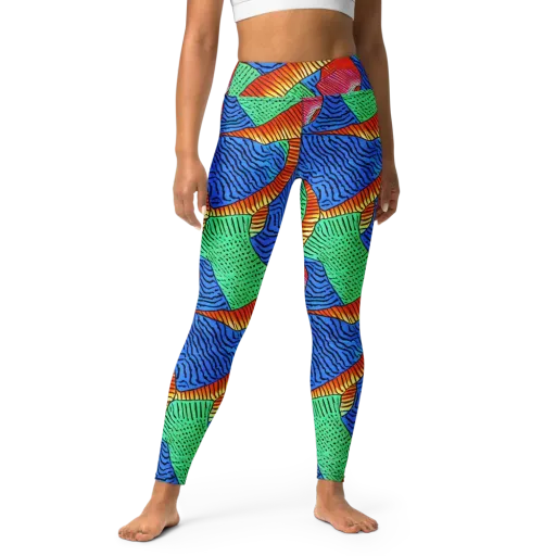 Molten Maze on a Yoga Leggings