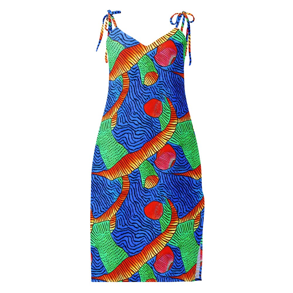 Molten Maze on Slip Dress — Front
