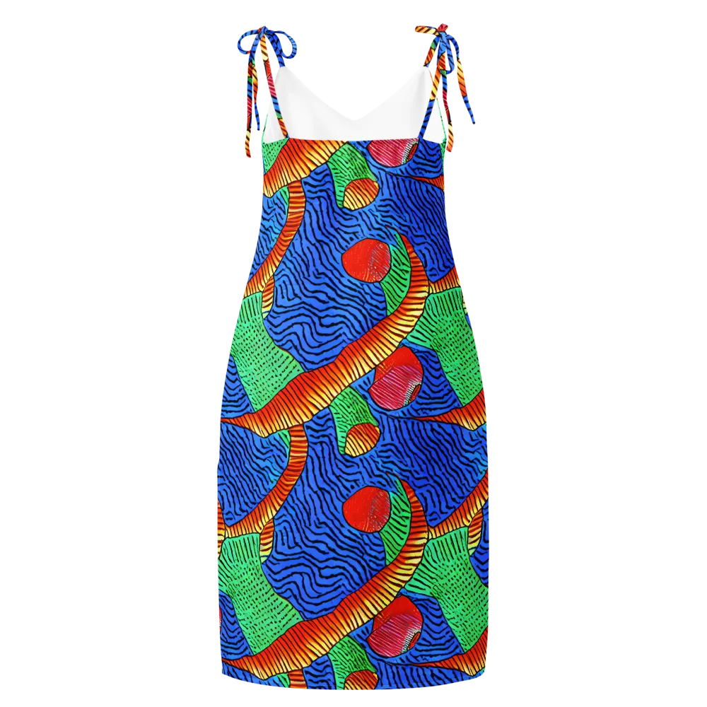 Molten Maze on Slip Dress — Back