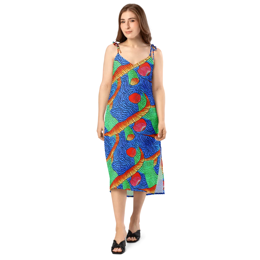 Molten Maze on Slip Dress — Front