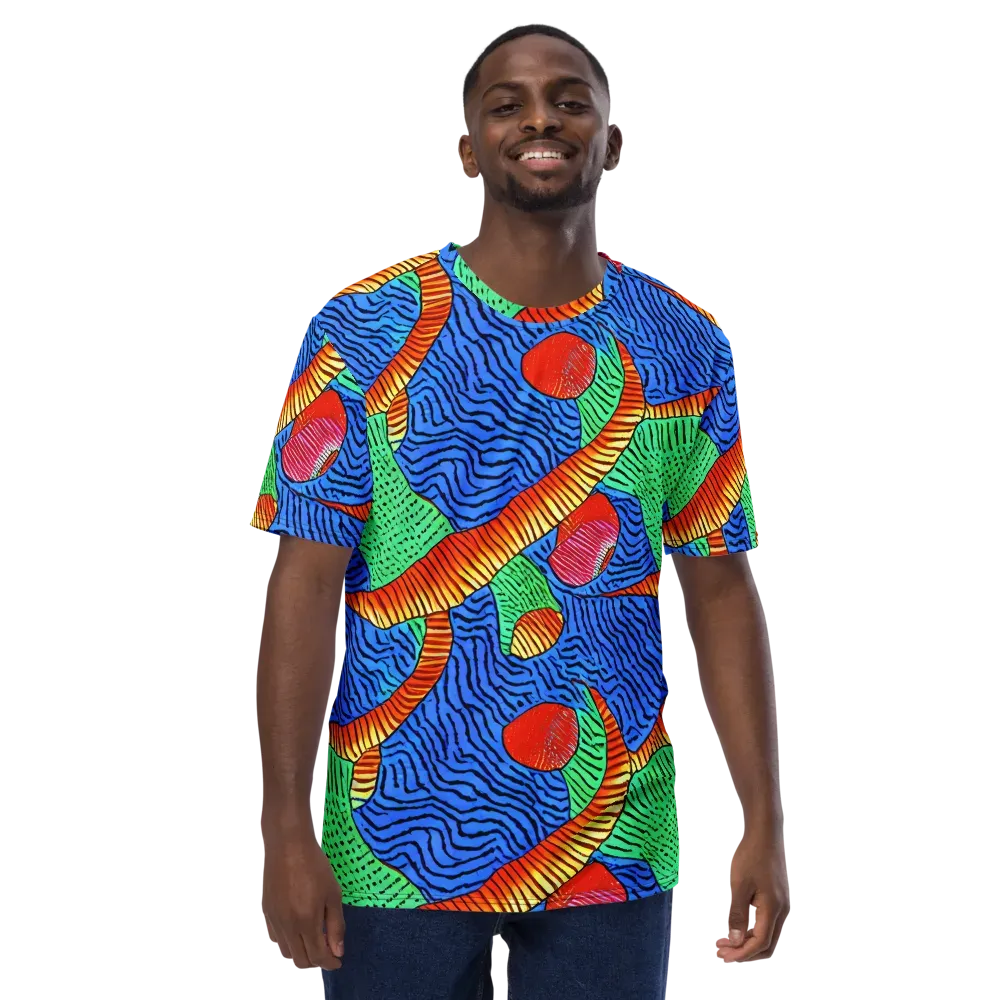 Molten Maze on Men's Crew Neck T-Shirt — Front