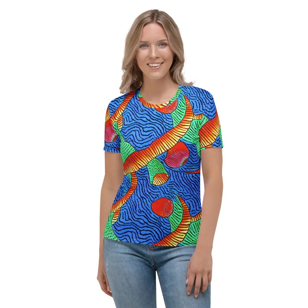 Molten Maze on Women's Crew Neck T-Shirt — Front