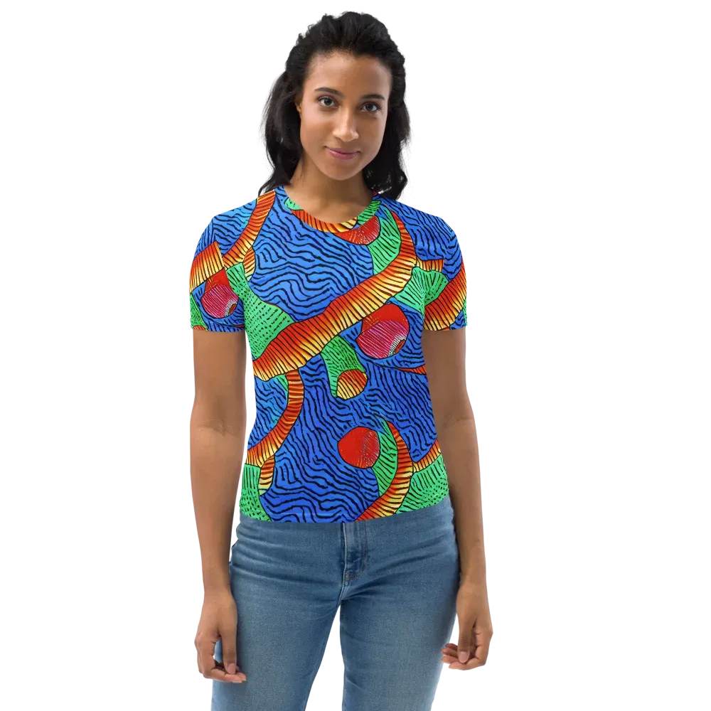 Molten Maze on Women's Crew Neck T-Shirt — Front