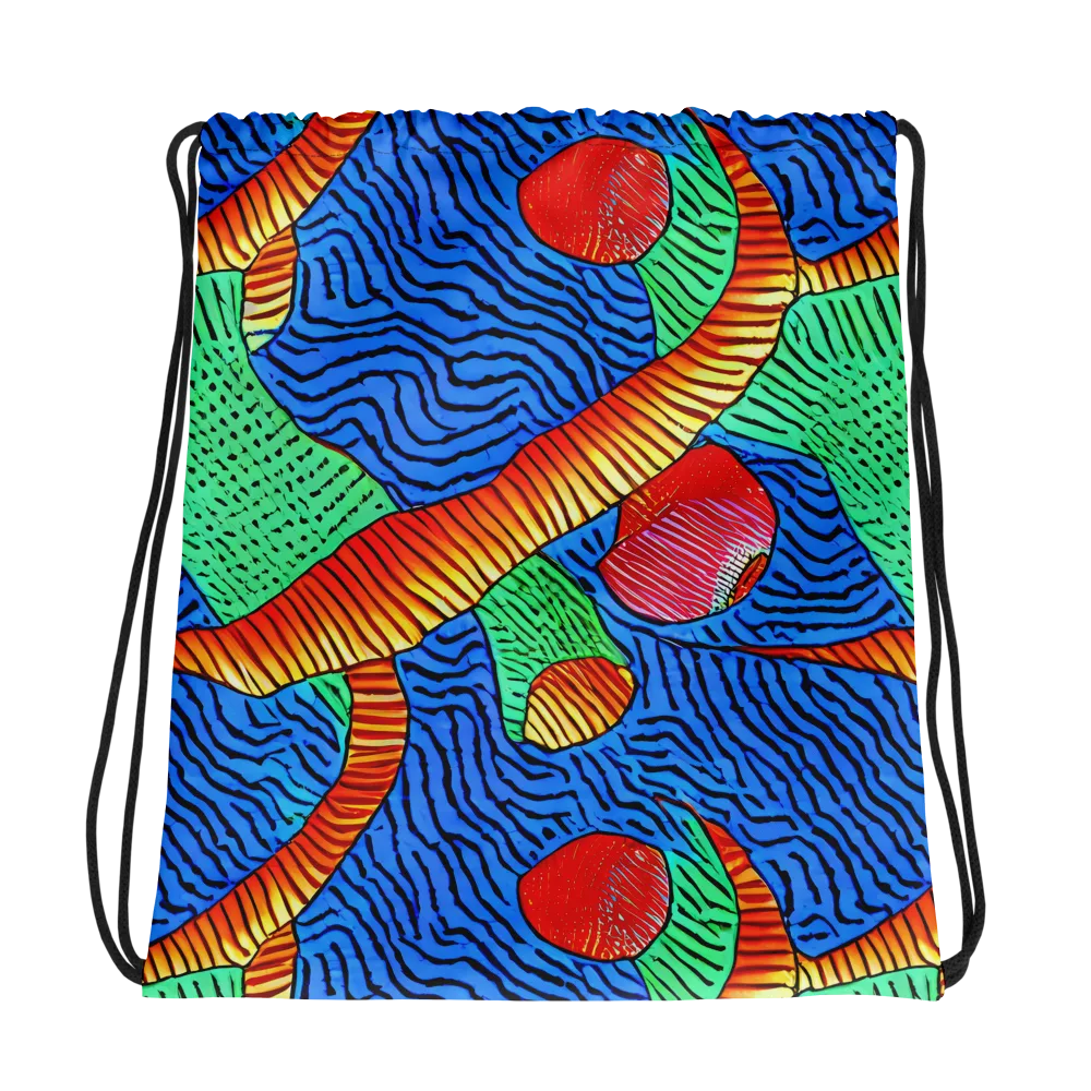 Molten Maze on Drawstring Bag — Photo