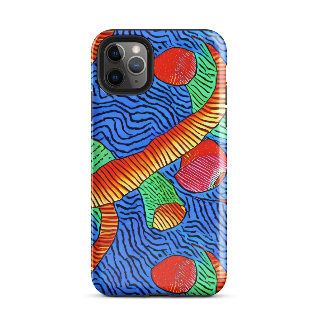 Molten Maze on Tough Case for iPhone® — Front