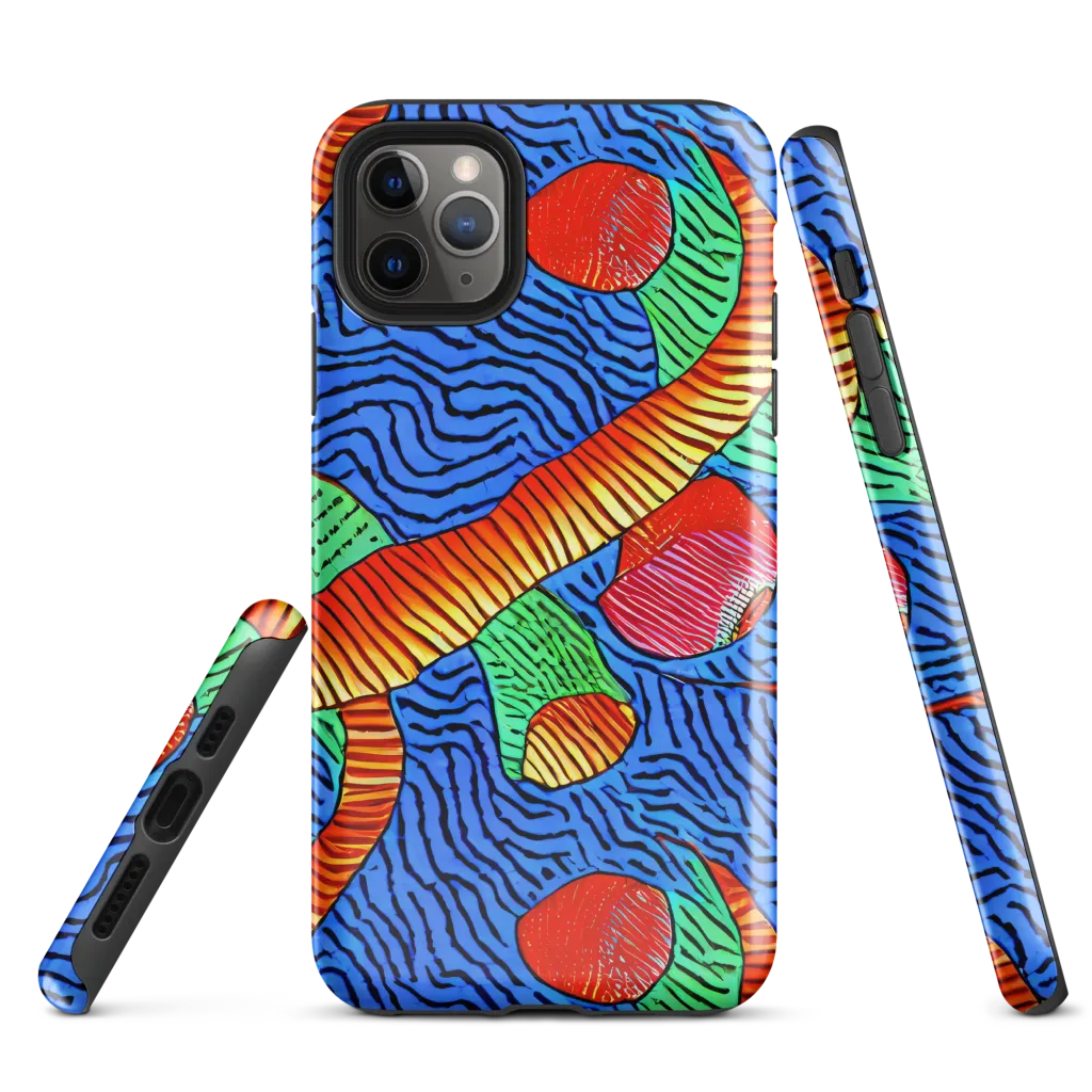 Molten Maze on Tough Case for iPhone® — Front