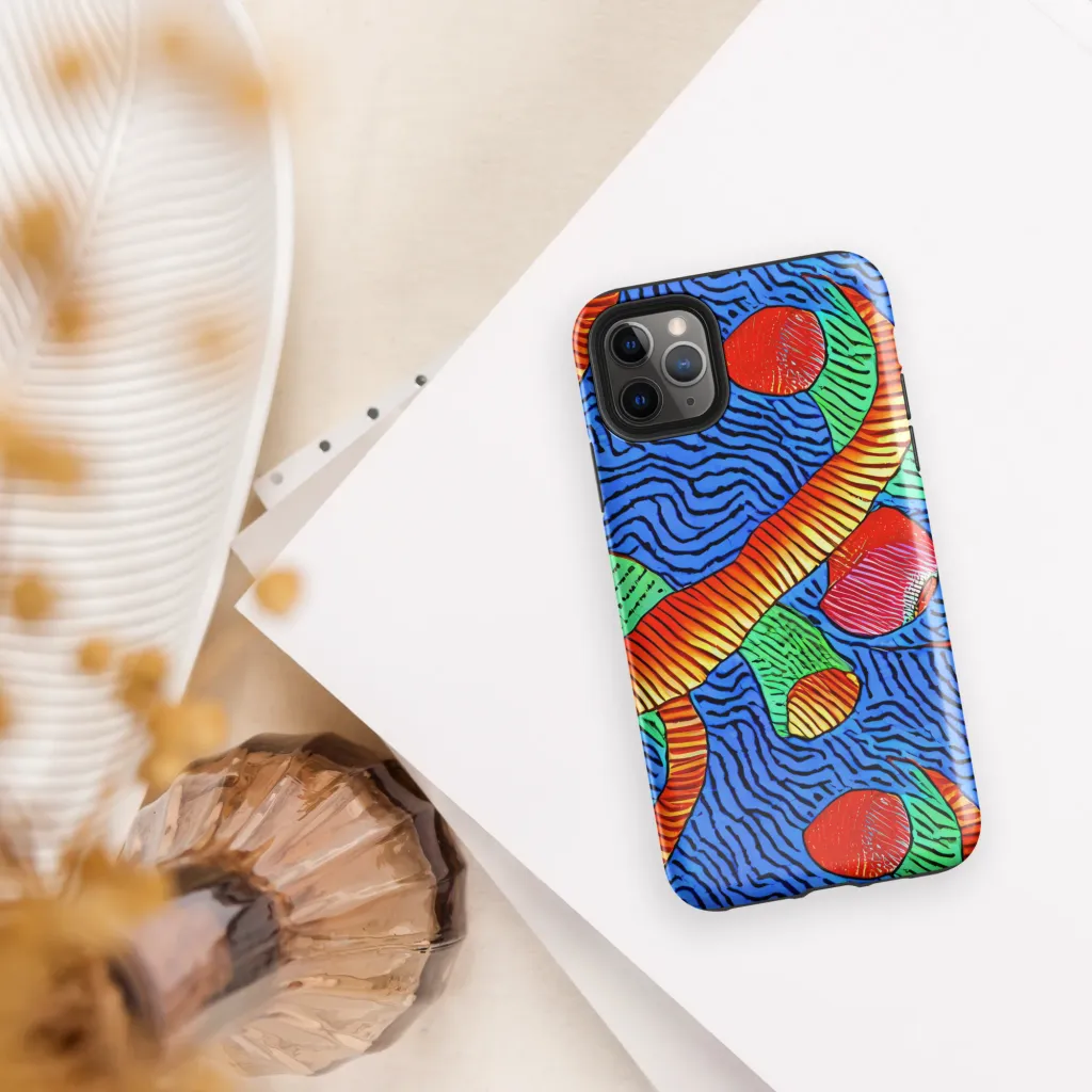 Molten Maze on Tough Case for iPhone® — Front