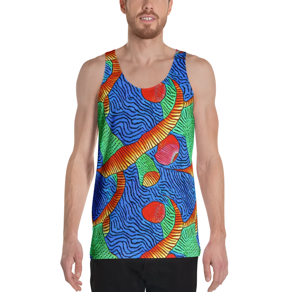 Molten Maze on Men's Tank Top — Front