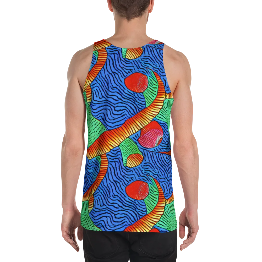 Molten Maze on Men's Tank Top — Back