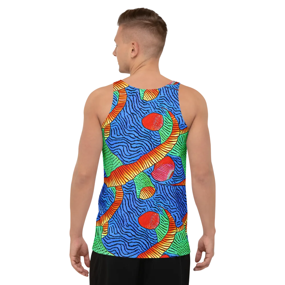Molten Maze on Men's Tank Top — Back