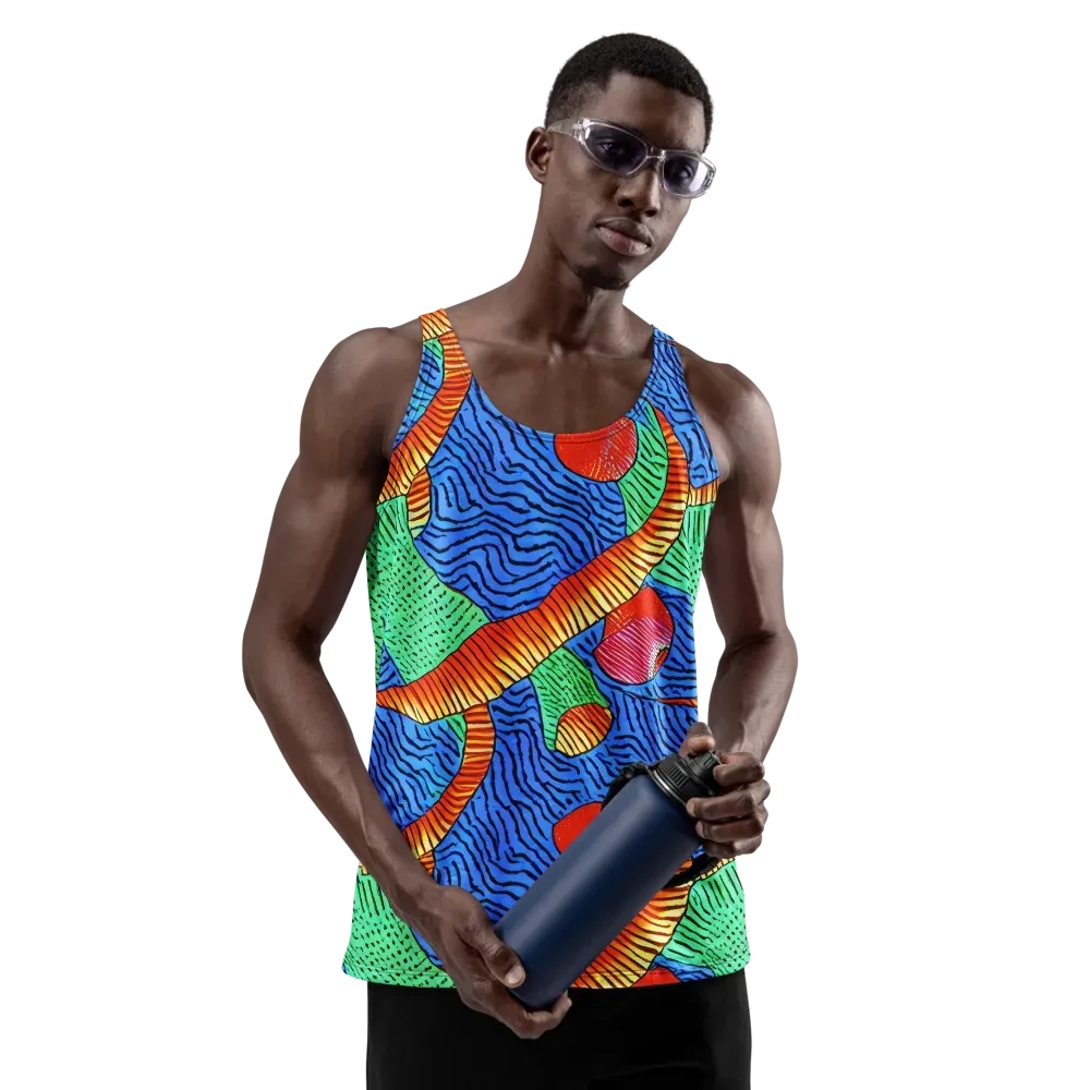 Molten Maze on Men's Tank Top — Front
