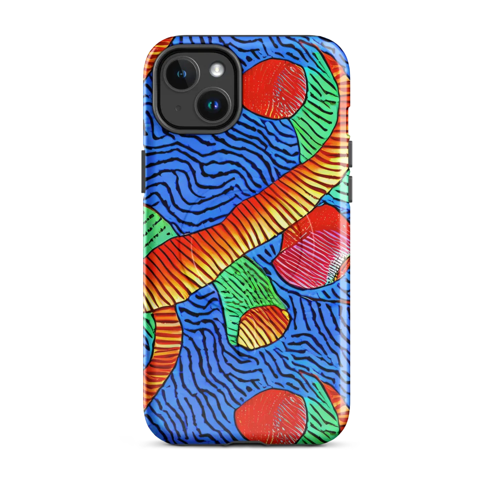 Molten Maze on MagSafe Tough Case for iPhone® — Front