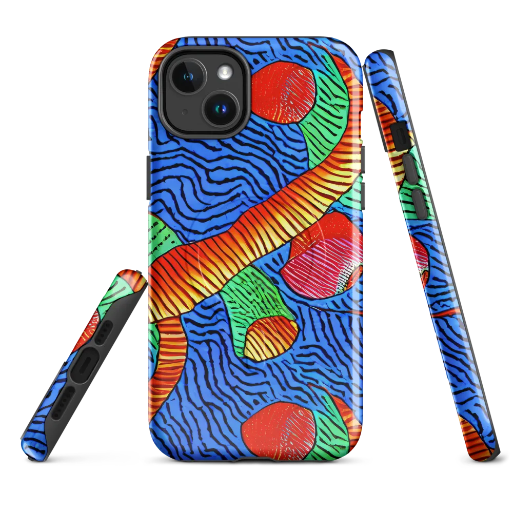 Molten Maze on MagSafe Tough Case for iPhone® — Front