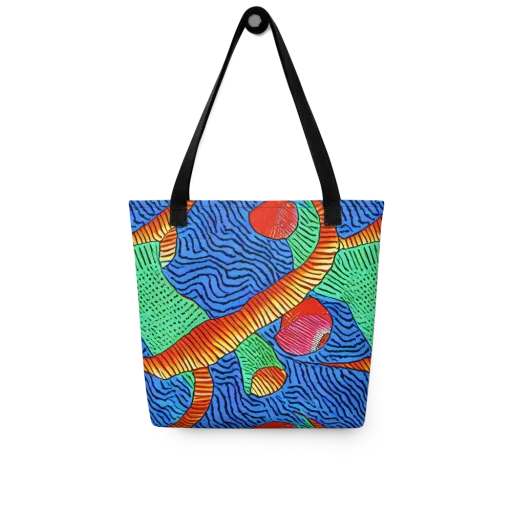 Molten Maze on a Tote Bag