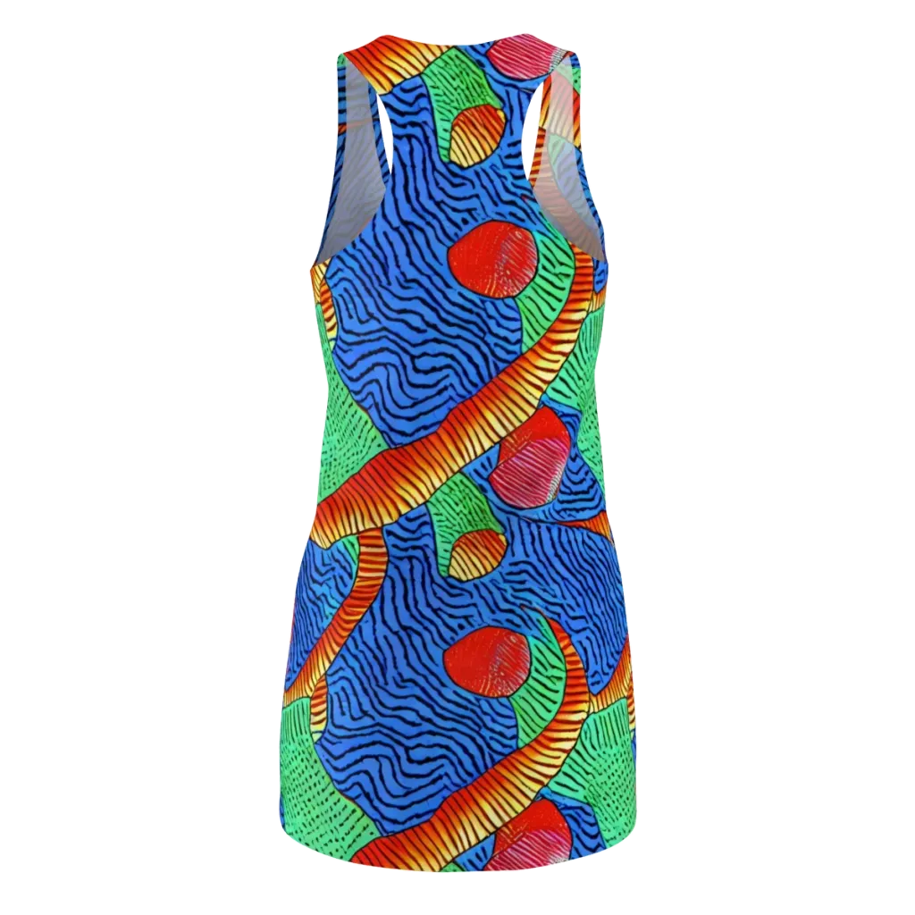 Molten Maze on Racerback Dress — Back