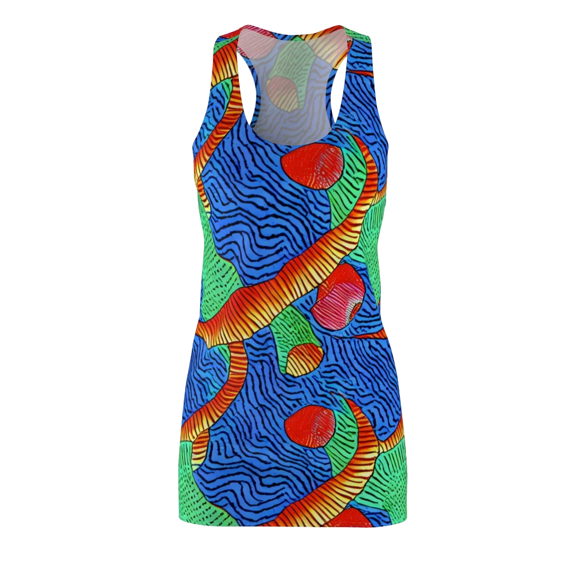 Molten Maze on Racerback Dress — Front