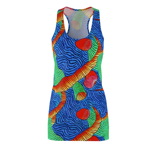 Molten Maze on a Racerback Dress