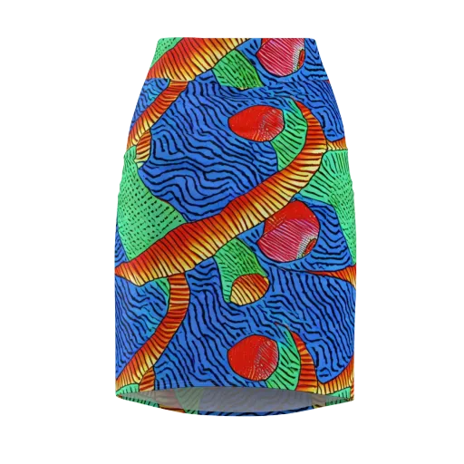 Molten Maze on a Pencil Skirt
