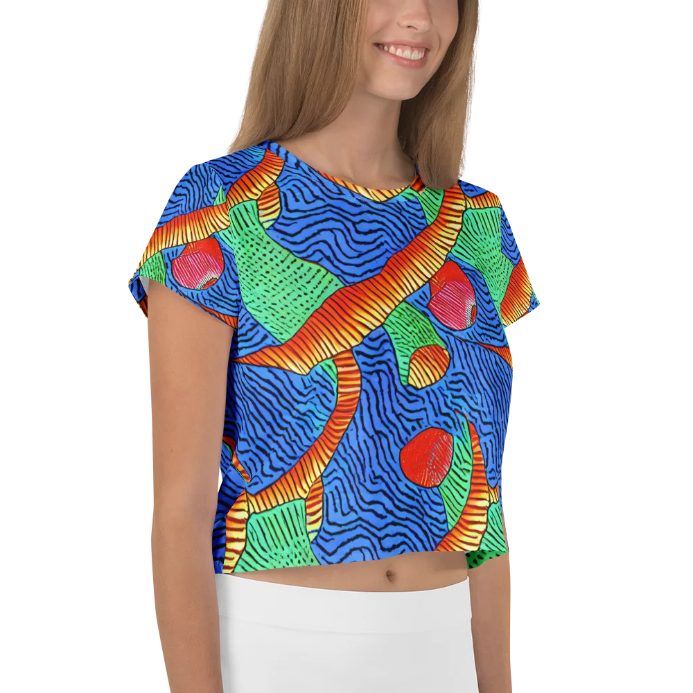 Molten Maze on Crop Tee — Right