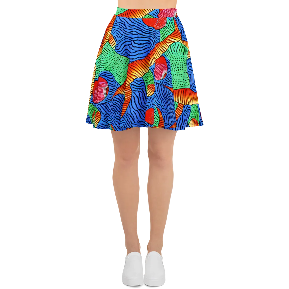 Molten Maze on Skater Skirt — Front