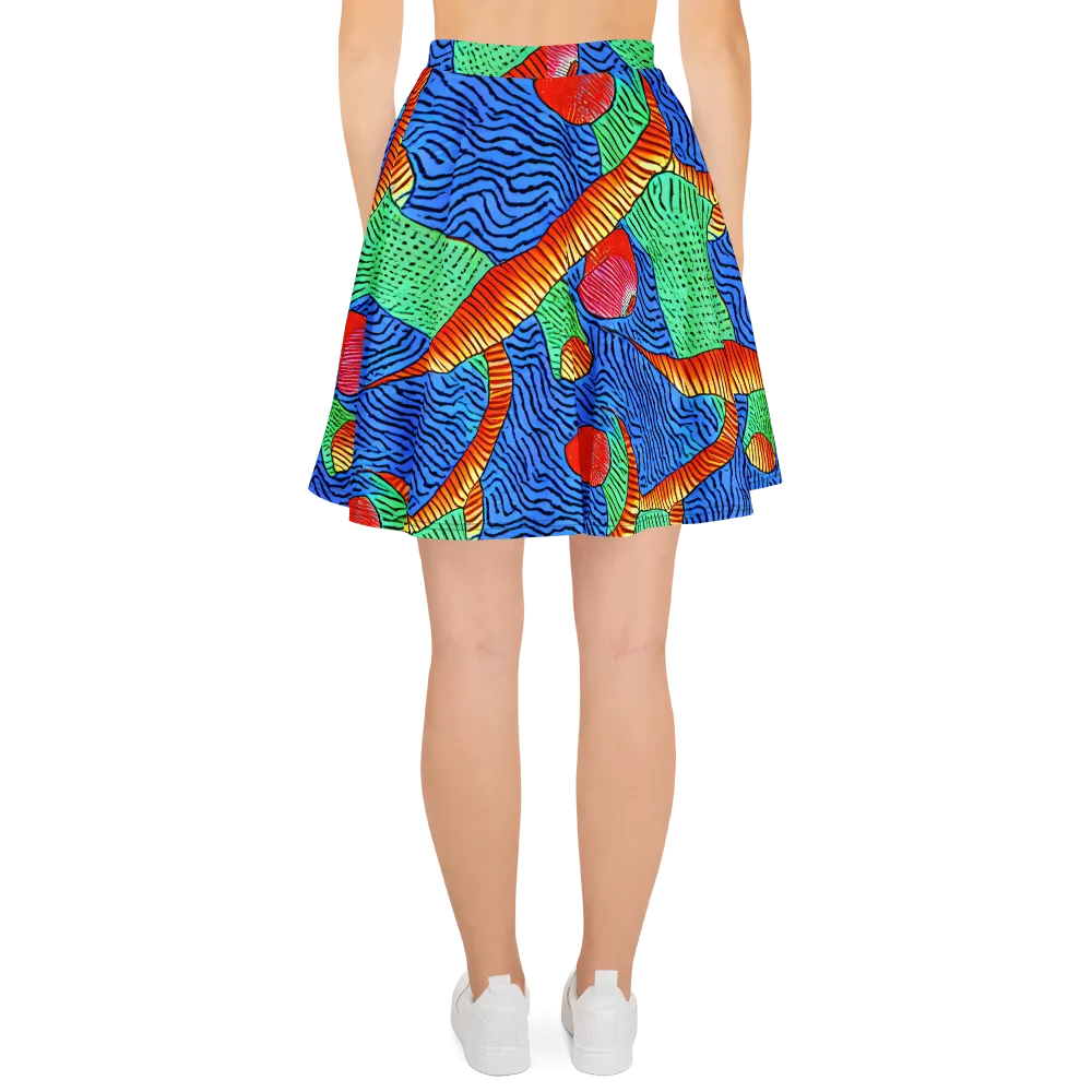 Molten Maze on Skater Skirt — Back
