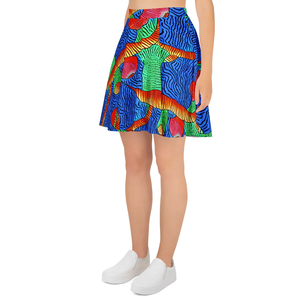 Molten Maze on Skater Skirt — Left